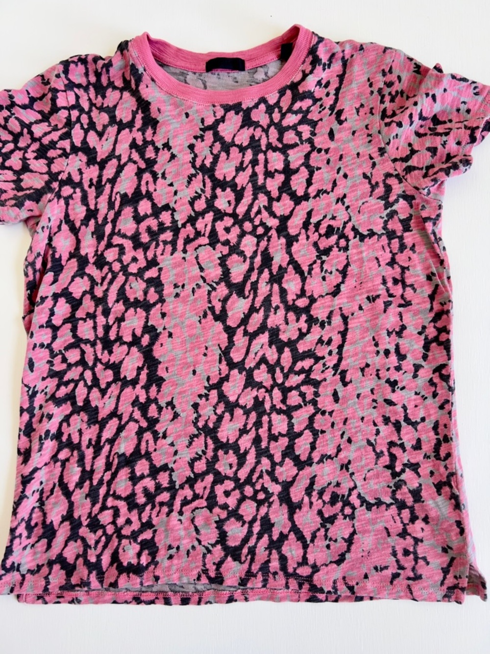 ATM women’s Pink Animal-Print Short Sleeve Tee - Picture 3 of 6